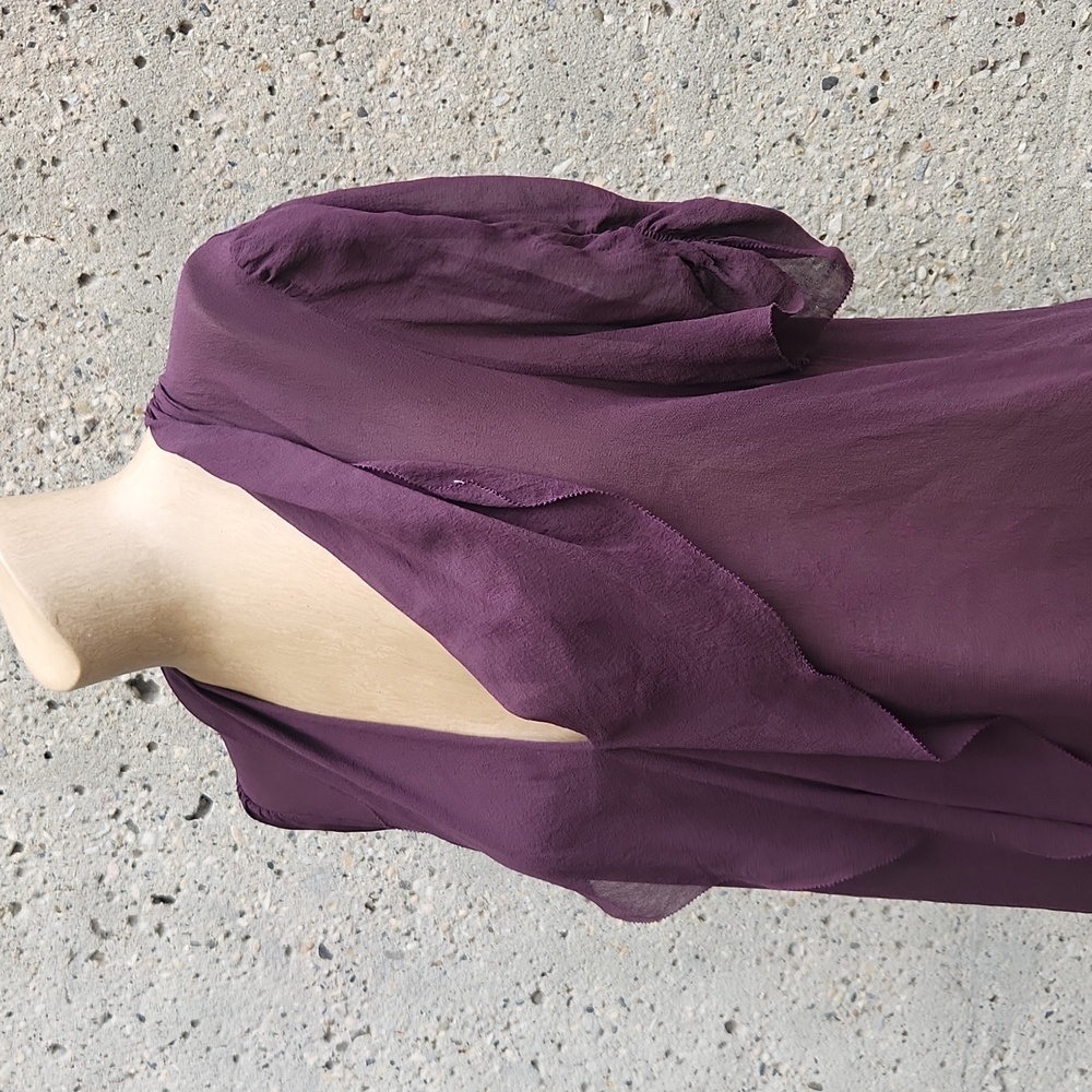 Babaton Silk Purple Blouse - Picture 6 of 13